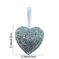 thumbnail image 3 of dajkiuy Valentine's Day Heart Ornaments, Glitter Christmas Wedding Anniversary Heart Shaped Valentines Decorations for Tree, 3 of 6