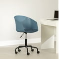 thumbnail image 2 of South Shore Flam Scandinavian Swivel Chair Blue and Black, 2 of 9