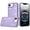 Purple, variant on For iPhone 16E (E edition) / SE4 (2025) Beautiful Diamond Metallic Design Metal Chrome Edged Hybrid - Purple