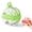 Green, variant on Ice Cube Maker Bottle, 2-in-1 Ice Cube Bottle with Straw, Easy Press Ice Tray Water Bottle, Leak Proof Lid, Vertical Ice Maker for Freezer, Travel, Gym & Home Use.