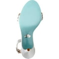thumbnail image 2 of Blue by Betsey Johnson Womens Gina Satin Dress Sandals Silver 7.5 Medium (B,M), 2 of 3