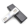 thumbnail image 2 of Swan 2-in-1 Dual-sided Tremolo Harmonica Mouth Organ Dural Key Of C&g 24 Holes Reed Wind Instrument With Padded Box Cleaning Cloth, 2 of 5