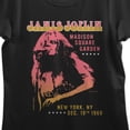 thumbnail image 2 of Janis Joplin Gradient Art Crew Neck Short Sleeve Women's Black T-shirt-Large, 2 of 3