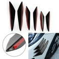 thumbnail image 4 of ZPSHYD Car Front Bumper Lip Splitter, 6 Pcs Universal Spoiler Canards Kit ABS Plastic Car Front Bumper Wind Knife Trims Gloss Black, 4 of 8
