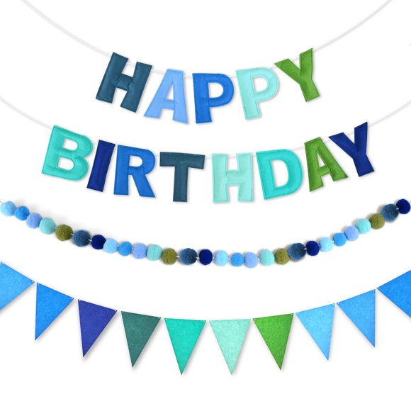 Adornos de cumpleaños CANREVEL, precortados en 3D, feliz cumpleaños