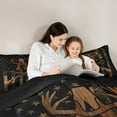 thumbnail image 5 of Feelyou Brown Initial A Letter Bedding Set, Rustic Western Plant Twin Comforter Sets, 2pcs, 5 of 8