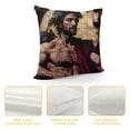 thumbnail image 4 of Orinice Painting Graphic Decorative Cushion Throw Pillow Cover for Home Sofa Car Bedroom - Square Design for Men Women Boys Girls - Durable Material - 1PC 20x20in, 4 of 5