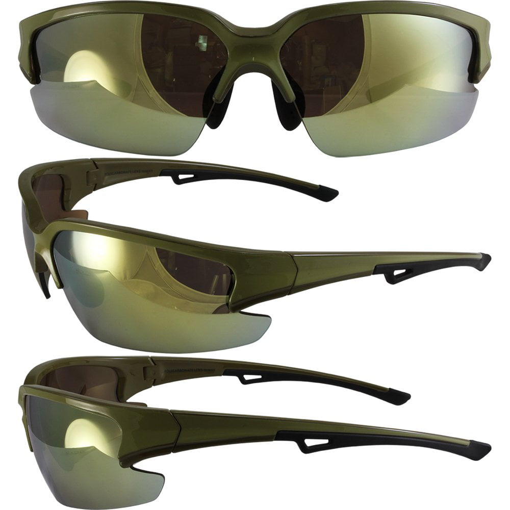 Global Vision Forest 1 Hunting Safety Sunglasses Matte Camo Frames Yellow Lens 
