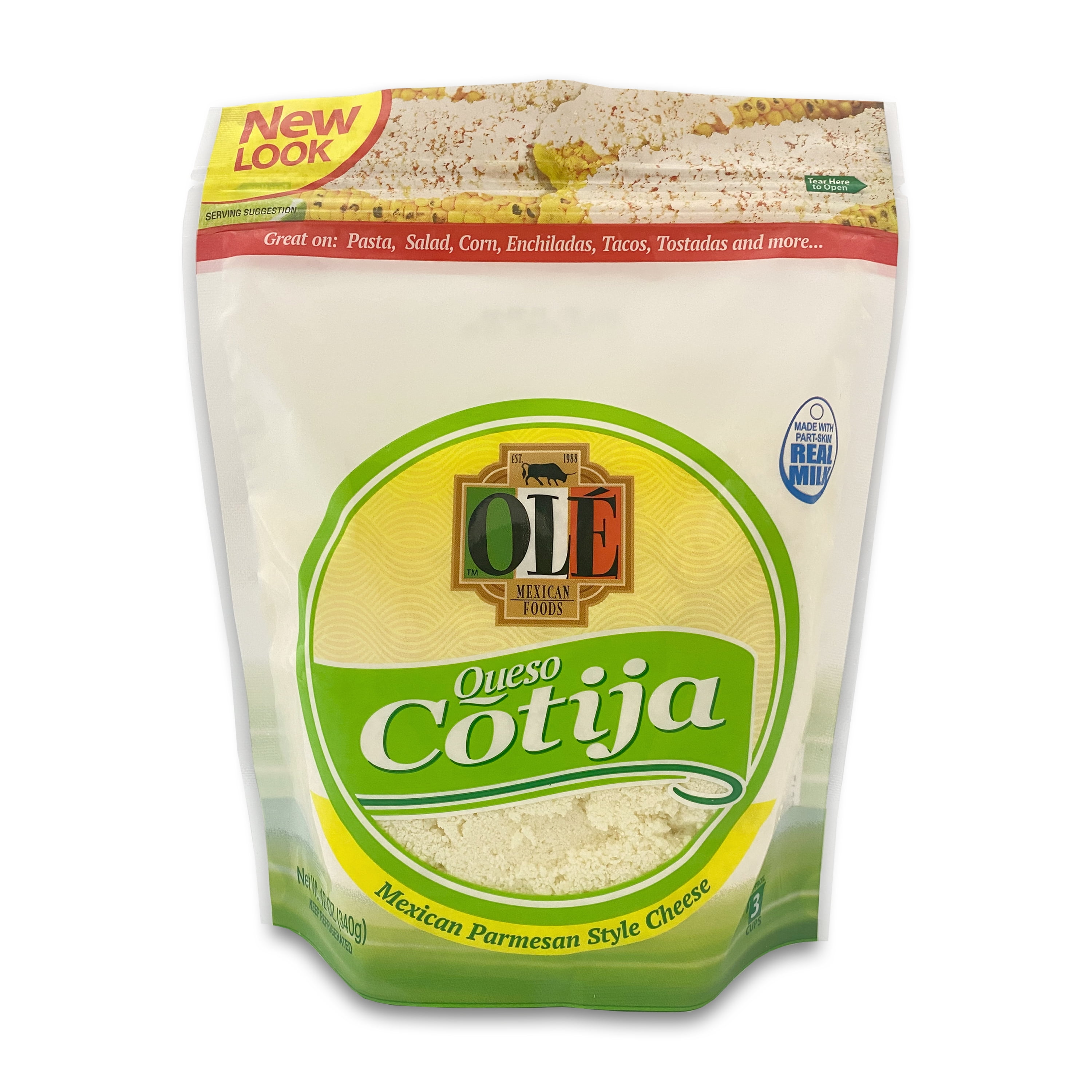 Ole Mexican Foods, Grated Cotija Cheese, 12 oz