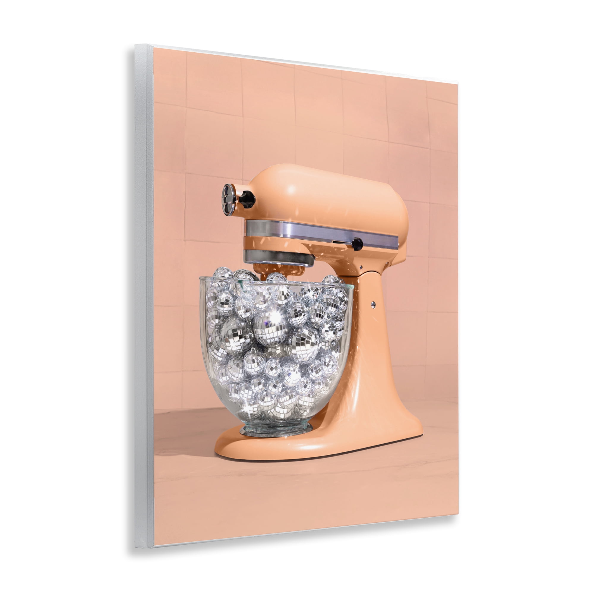 Stupell Industries Disco Kitchen Mixer over Orange Wall Plaque Art, design by LISH Creative
