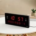 thumbnail image 4 of Large Digital Wall Clock Number Home Accessories USB LED Tools 12/24H Display Easy Viewing for kitchen and home Hall, 4 of 8