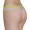 thumbnail image 2 of Calvin Klein Women's Flex Motion Thong, Silver \ Lime,M - US, 2 of 2