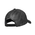 thumbnail image 2 of Port Authority Double Mesh Snapback Sandwich Bill Cap-One Size (Black/ Silver), 2 of 3