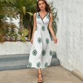 thumbnail image 4 of Robe Sans Manches Motif Serrée pour Fille Robe Longue Robe d'Été pour Femmes 2024 Robes d'Été pour Femmes 2024, 4 of 4