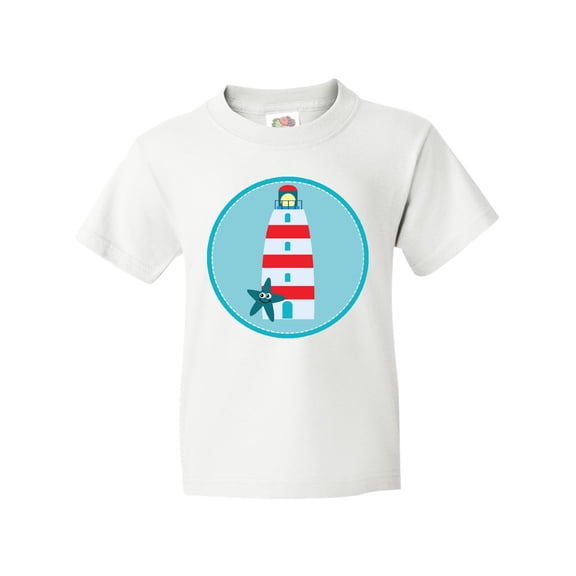 Inktastic Lighthouse Nautical Beach Youth T-Shirt