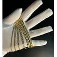 thumbnail image 2 of 10k Yellow SOLID Gold 3.2-8.5mm Cuban Curb Chain Bracelet Lobster Claw Lock Real 10K Gold, Men and Women,10k Real Gold Bracelet, Cuban Curb (Bracelet width:4.8; Bracelet length:7;), 2 of 5