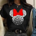 thumbnail image 1 of Gold Micky head women's casual top Mickey Mouse print women's fashion top Disney cartoon women's T-shirt Women's short sleeveS Gao Jinjia LED, 1 of 2