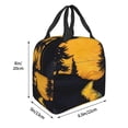 thumbnail image 3 of Disketp Sunset River Pine Trees for Insulated Lunch Bag for Women and Men, Perfect for Work, Hiking, Picnic, 3 of 8
