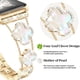 thumbnail image 2 of Correa para Apple Watch MOINSPIRE Bling Diamond Clover para mujer, dorada, 2 of 8