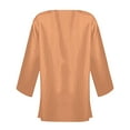 thumbnail image 5 of cfhntfmh Cardigan Femme Manches 3/4 Décontracté Ouvert Automne Cardigan Léger Ample Manteaux Couleur Unie Hauts, 5 of 5