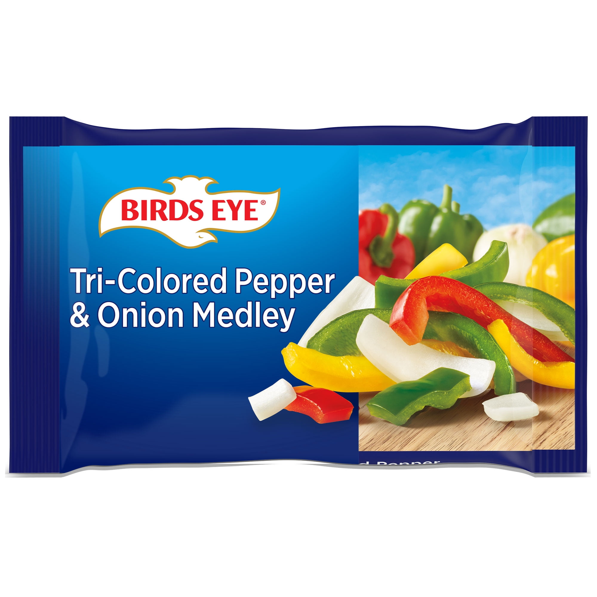 Birds Eye Tri Colored Pepper Onion Medley Frozen 14 4 Oz Walmart Com