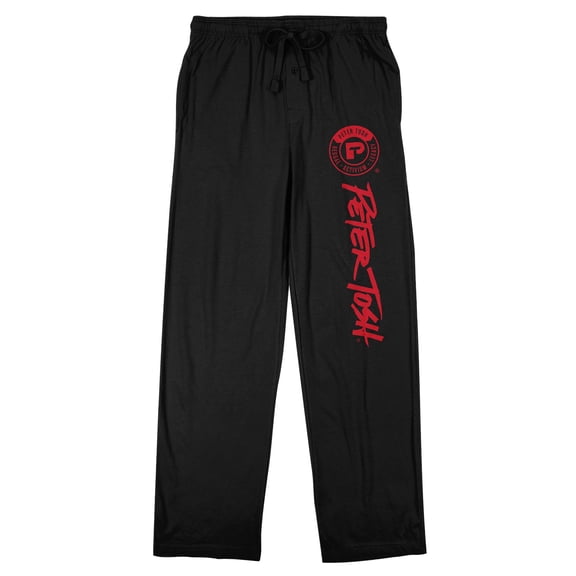 Peter Tosh Men's Black Sleep Pajama Pants-Medium