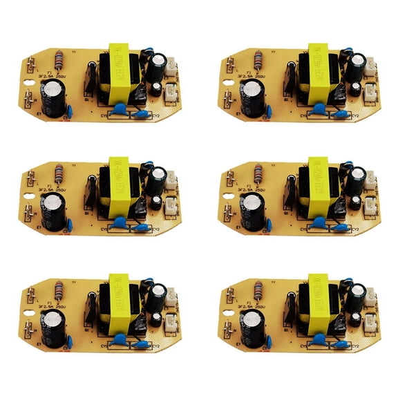 6X 12V 34V 35W Universal Humidifier Board Replacement Component Atomization Circuit Plate Module Control Power Supply,6 x Humidifier Board,Yellow