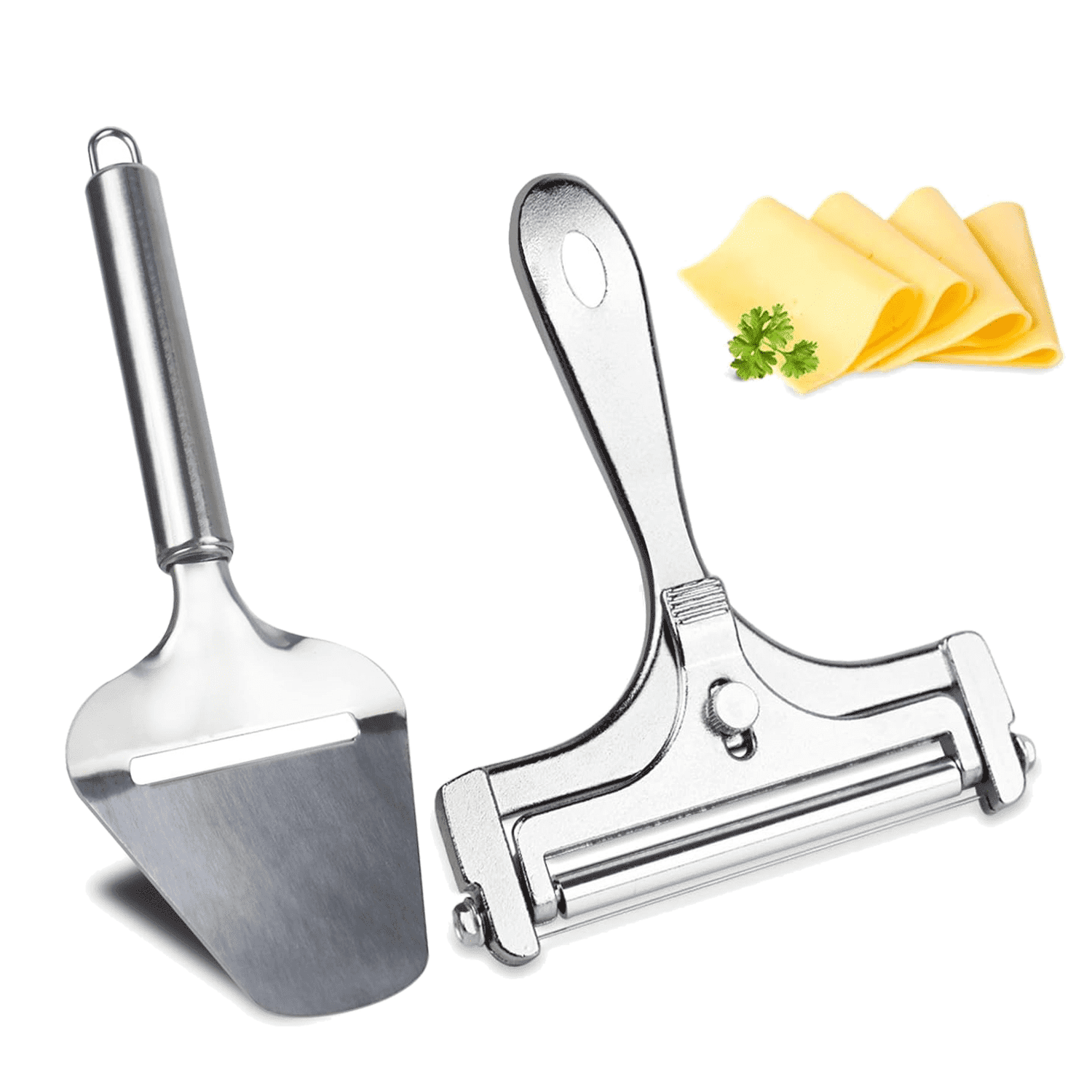 Cheese Slicers for Block Cheese Cutter with Cheese Plane Tool, Adjustable Thickness Cheese Cutter Wire