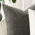 thumbnail image 4 of SUSIELADY Pack of 2 Decorative Throw Pillow Covers, 18x18 Inch, Soft Textured Square Cushion Covers with Zipper for Sofa, Couch, Bed, Living Room, Farmhouse, Cozy Accent Pillows, Gray, 4 of 7