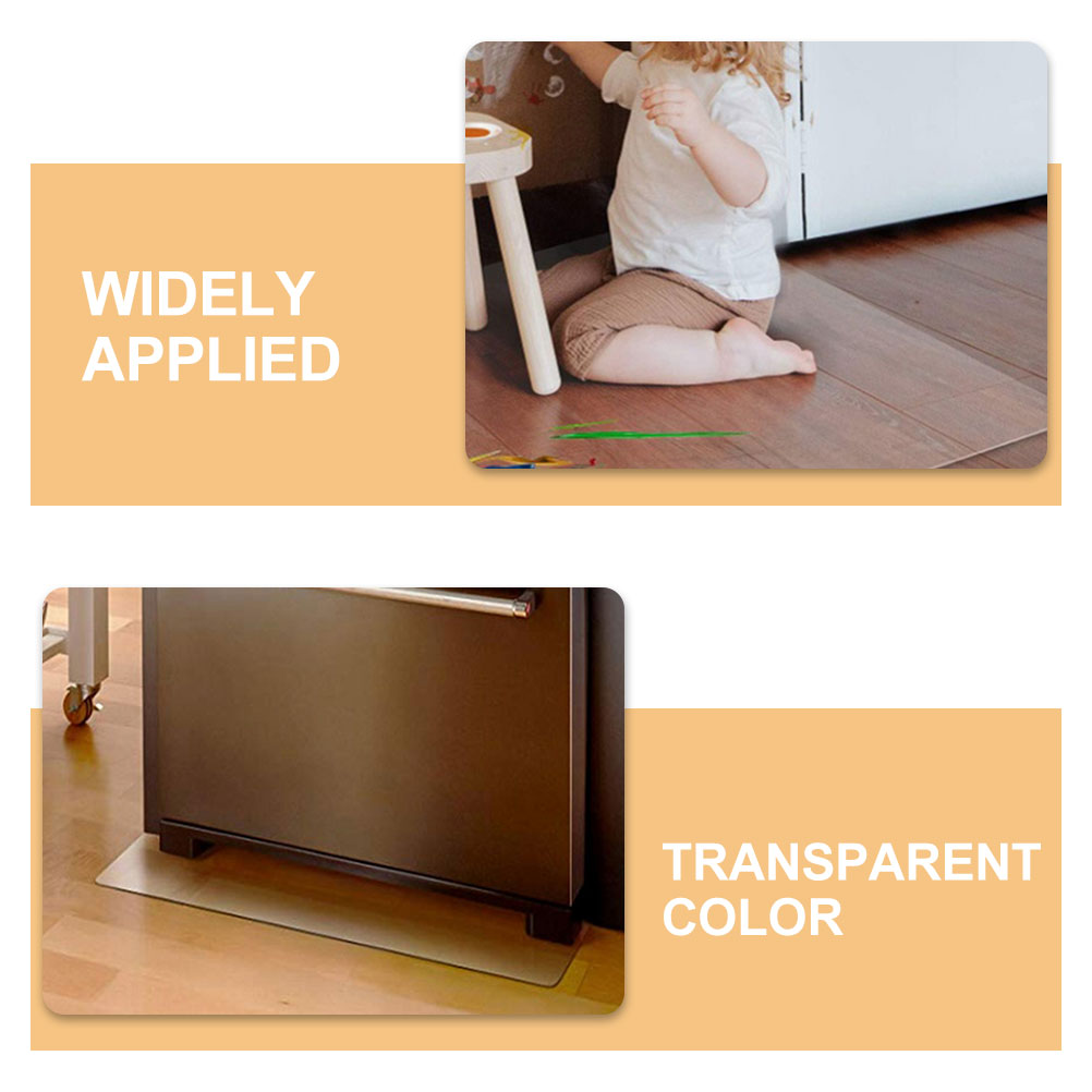 Luxshiny Clear PVC Chair Mat for Hard Floors, Protective Transparent Floor Mat, 1 Piece Desk Chair Pad