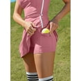 thumbnail image 6 of Charmo Women Tennis Dress with Built-in Bra and Pockets Shorts Racerback Athletic Dresses, 6 of 7