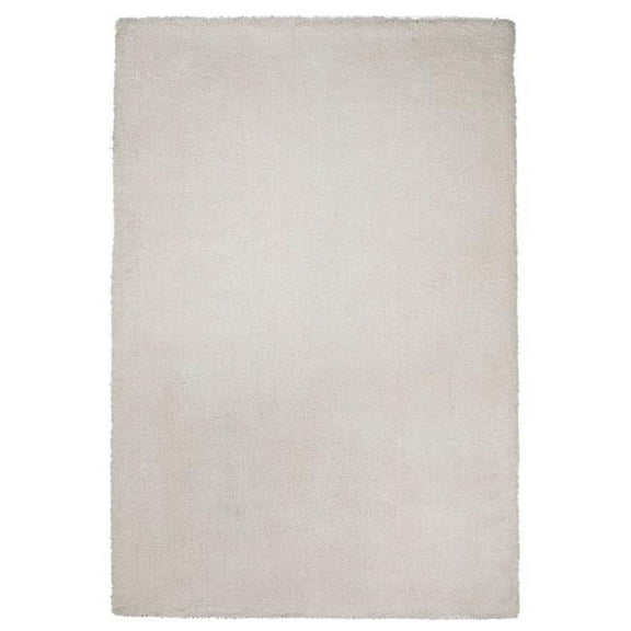 2'3" x 7'6" Runner Polyester Ivory Area Rug