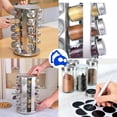 thumbnail image 5 of Especiero Giratorio 360º Bluelander con 20 Frascos de Vidrio, Organizador de Cocina, 5 Niveles, Plateado, 5 of 5