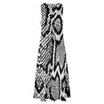 thumbnail image 4 of 2024 Black White Snakeskin Dress Animal Snake Print Cute Maxi Dress Korean Fashion Boho Beach Long Dresses Clothing 3XL 4XL 5XL, 4 of 6