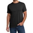thumbnail image 2 of Hanes Short Sleeve Crewneck T-Shirt, Men's 5 Oz 100% Cotton Black Classic Fit Tee, 3 Pack, 4XL, 2 of 6