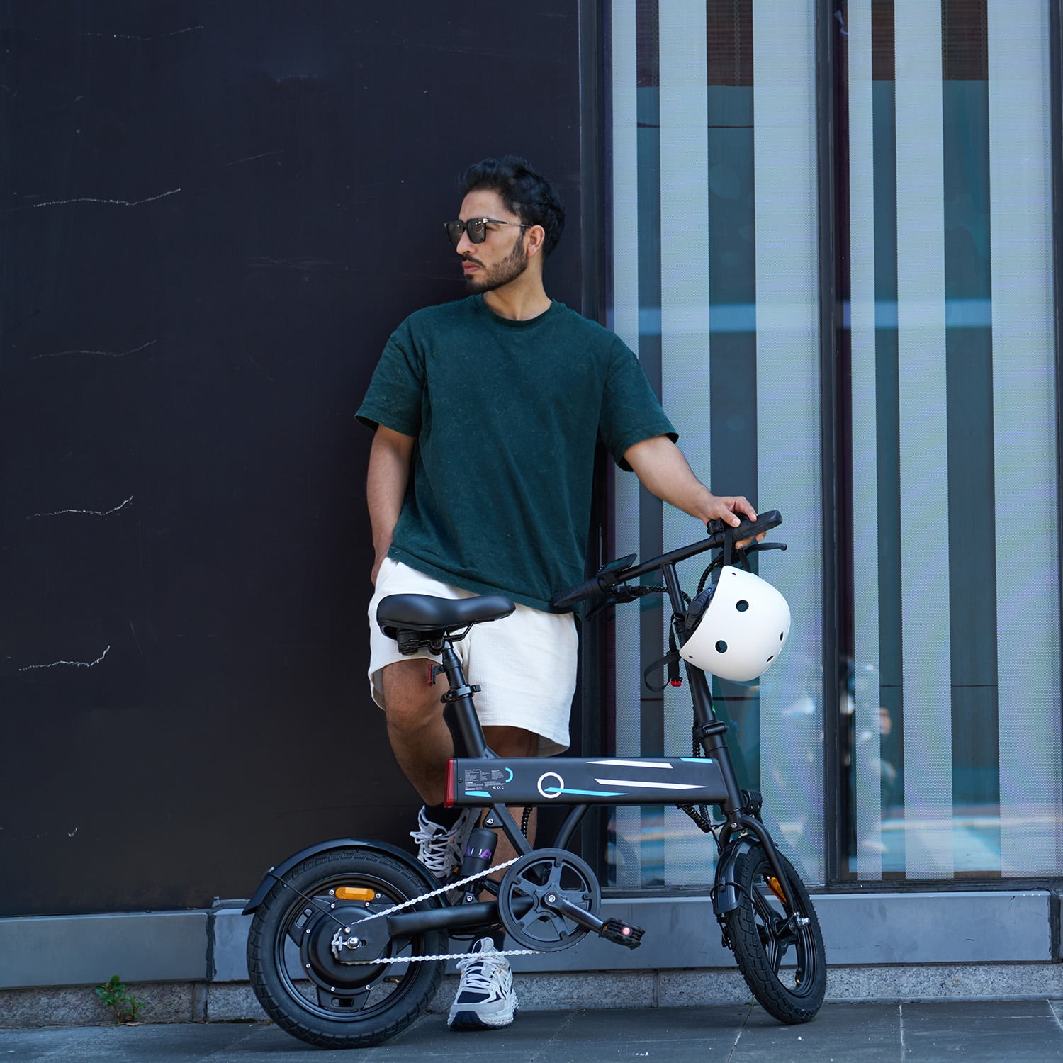 iSinwheel 14" Foldable Electric Bicycle for Adults,500W 42V 10Ah Electric Bike,LCD,20MPH Commuter E Bike for Teen