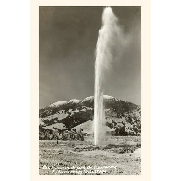 Pocket Sized - Found Image Press Journals: The Vintage Journal Geyser near Calistoga, California (Paperback)