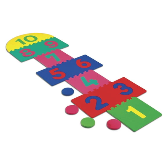 Creativity Street Wonderfoam Hop Scotch Foam Mat 12.50" x 12.50" - Theme/Subject: Learning - 3 Year25 Piece