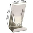 thumbnail image 4 of 60 Pieces Photo Picture Frame Metal Spring Tower Clip Hanger Table Hanging Tool Silver Tone 3D Printer Galss Bed Clips Holder Hooks Hardware Accessories, 4 of 4