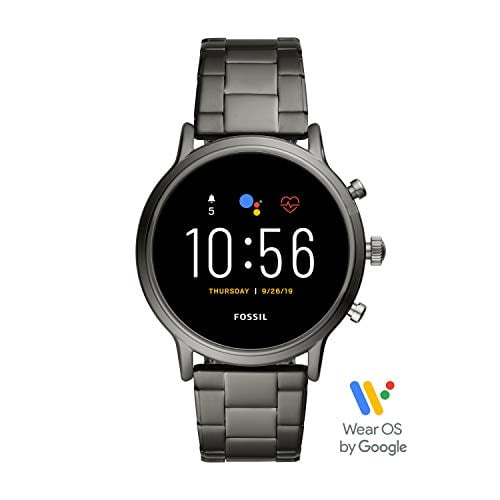 Fossil Gen 5 Carlyle HR Heart Rate Stainless Steel Touchscreen Smartwatch Color Smoke Model FTW4024