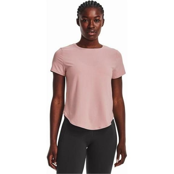 Under Armour Women's Soft Knit Short Sleeve, Retro Pink, X-Large, Active wear