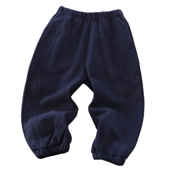 Atogsazn Kids Boys Cotton Jogger Sweatpants Childrens Casual Athletic Cotton Elastic Waist Sweatpant Trouser Navy 9-10 Years Fashion