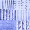 thumbnail image 1 of Ahgly Company Indoor Square Patchwork Blue Transitional Area Rugs, 7' Square, 1 of 4