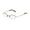 black / white, variant on NEW VERA WANG V122 WOMENS/LADIES DESIGNER HALF-RIM BLACK / WHITE TWO-TONE SIMPLE & ELEGANT HIP FRAME DEMO LENSES 49-17-135 FLEXIBLE HINGES EYEGLASSES/GLASSES