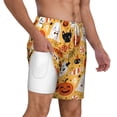 thumbnail image 2 of Kdxio Happy Halloween 5 Print Men'S Swim Trunks With Compression Liner 7 Inch Inseam Quick Dry Swim Shorts, 2 of 7