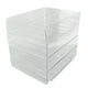 thumbnail image 1 of Juego De Bandejas Para Cartas De Escritorio, Organizador De Escritorio Transparente Con Bandeja Para Cartas, Diseño Apilable De 4 Capas Para Oficina, 1 of 7