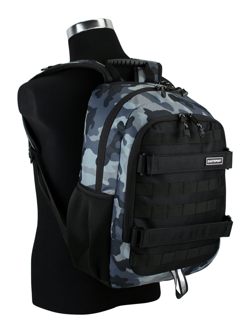 Eastsport Skatepark 180 Skater Backpack Midnight Camo with Tech