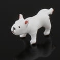 thumbnail image 4 of Modelo de perro pequeño CUTICAT resina impresa mascota Dulldog juguetes tren construcción Orinando Blanco, 4 of 8