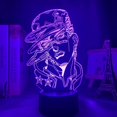 thumbnail image 3 of Lámpara KLAJHHSSSSSSSSS JoJo 3D LED con Luz Nocturna de Cambio de Color, 3 of 7