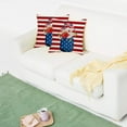 thumbnail image 5 of Lilgiuy 4th of July Pillow Covers, Patriotic American Flag Stars Independence Day Throw Pillow Covers Seasonal Holiday Throw Pillow Cases Holiday Gifts 18x18 Inch, 5 of 5
